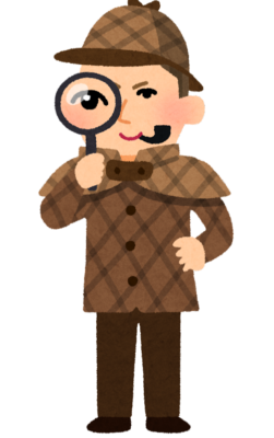 探偵のイラスト(外国人)